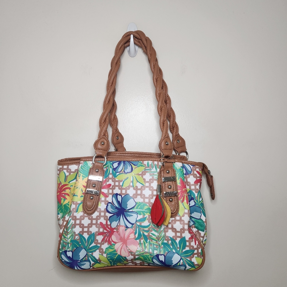 Rosetti Tropical Floral Print Purse